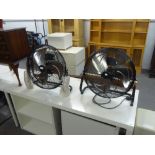 TWO LARGE FLOOR STANDING ELECTRIC FANS