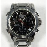 CONTEMPORARY TISSOT STAINLESS STEEL CASED PR100X GENTLEMAN'S BRACELET CHRONOGRAPH WRISTWATCH with