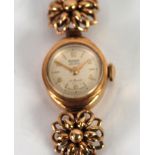 LADY'S ROTARY 'MAXIMUS' 9ct GOLD BRACELET WATCH, with twenty one jewels, Swiss movement, small