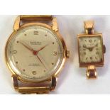 BUCHERER SWISS MADE 18K GOLD CASED INCABLOC 17 JEWEL AUTOMAGNETIC GENTLEMAN'S WRISTWATCH with