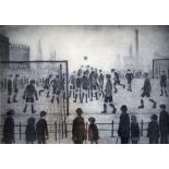 L. S. LOWRY (1887 - 1976) UNSIGNED LIMITED EDITION PRINT FROM A PENCIL DRAWING 'The Football Match'