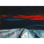 DIANE KING (20th/21st CENTURY) OIL ON CANVAS Land of Ice and Fire, 2016 signed, dated verso 12" x