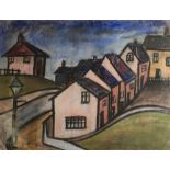 •THEODORE MAJOR (1908 - 1999) OIL PASTEL Appley Bridge Unsigned 18" x 24" (45.7 x 61cm)