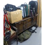 A COLLECTION OF HOLDALLS, LEATHER GOODS, GENTS AS NEW CLOTHING (SOME ITEMS IN RETAIL PACKAGING)