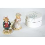 TWO ROYAL DOULTON 'BRAMBLY HEDGE' POTTERY FIGURES, 'Dusty Dog', DBH6, and 'Poppy Eyebright', DBH1, 3