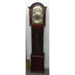 GEORGIAN STYLE LONGCASE CLOCK, WITH WEIGHT DRIVEN MOVEMENT
