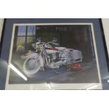 *GEOFF RIDGWAY ARTIST SIGNED LIMITED EDITION COLOUR PRINT REPRODUCTION 'Grandad's Secret' an Electra