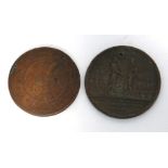 GEORGE III COPPER ONE PENNY TOKEN (two hundred and forty exchange for a one pound coin) 'Flint