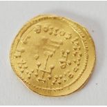 A RARE BYZANTINE EMPIRE HERACLIUS (AD 610-641) GOLD SOLIDUS, CONSTANTINOPAL 'Three Kings' issued,