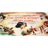 AUDREY HEPBURN 'The Nun's Story' 1959 ORIGINAL FILM POSTER, 29 3/4" x 40" (75.6 x 101.6cm), folded