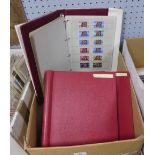 A NEATLY ARRANGED AND ANNOTATED COLLECTION TO SIX ALBUMS AND TWO BINDERS, GB, unmounted mint from