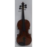 EARLY TWENTIETH CENTURY VIOLA, LABELLED 'ANTONIO MARTELLO-FAUBOURD, SAINT MARTIN, PARIS 1903, having