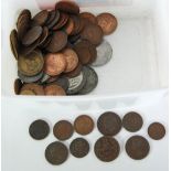 SELECTION OF VICTORIAN AND LATER GB PRE-DECIMAL PREDOMINANTLY COPPER COINAGE to include State of