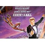 JAMES BOND 'A View to a Kill' 1985 SINGLE SHEET FILM POSTER, 39" x 27" (99 x 68.6cm), rolled and