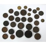 SELECTION OF GEORGE III COPPER COINAGE, to include; two twopence pieces 1797 (VF), penny 1797 (F),