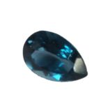 UNMOUNTED LONDON BLUE TOPAZ, tear shaped