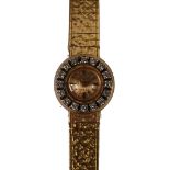 LADY'S OMEGA SWISS 18ct GOLD BRACELET WATCH, with mechanical movement, the small circular gold