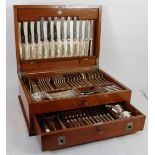 SEVENTY NINE PIECE MAPPIN AND WEBB CANTEEN OF ELECTROPLATED TABLE CUTLERY for six persons, including