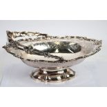 VICTORIAN ENGRAVED SILVER SWING HANDLED CAKE BASKET, by Edward, Edward Junior, John and William