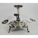 EDWARDIOAN SILVER TABLE EPERGNE inscribed 'Alderman CB Holmes J.P. 19th December 1907', London 1907,