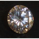 UNMOUNTED SOLITAIRE DIAMOND, round brilliant cut, approximately .90ct a lively with no visible