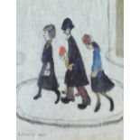 •L. S. LOWRY (1887 - 1976) ARTIST SIGNED LIMITED EDITION COLOUR PRINT 'The Family' An edition of