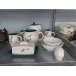 DENBY 'GREENWHEAT' POTTERY ITEMS (10)