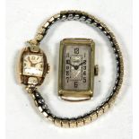 LADY'S 'GLADSTONE' SWISS MECHANICAL WRIST WATCH, in 10 K gold filled wrist watch, with small