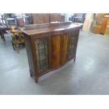 A 1930's MAHOGANY DISPLAY CABINET (A.F.)