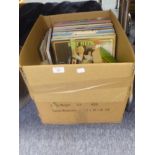 A QUANTITY OF VINYL LP GRAMOPHONE RECORDS AND A SMALL QUANTITY OF BOOKS