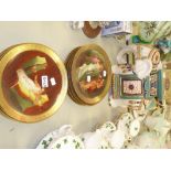 DANBURY MINT DISPLAY PLATES, 'THE TEN COMMANDMENTS' AND A ORIENTAL POTTERY HOWDAH