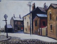 EWART GREEN (20TH CENTURY) OIL PAINTING ON CANVAS 'ST GEORGES QUAY, LANCASTER', signed and dated (