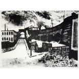 NORMAN C. JAQUES (1926-2014) THREE MONOCHROME LITHOGRAPHS Northern Scenes Unsigned 10" x 13 1/2" (