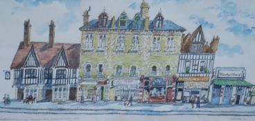 S ARROBUS (modern) PEN & BLACK INK AND WATERCOLOUR DRAWING 'Haverstock Hill, near Rosslyn Hill,