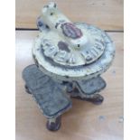 GEORGE SALTER & CO. LTD., 'CARLTON TRY YOUR WEIGHT' cream enamelled cast iron VINTAGE PERSONAL WEIGH