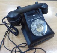 'CALL EXCHANGE' ADAPTED TELEPHONE IN BLACK CASING