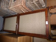 A PAIR OF DYNATRON RADIO LTD SPEAKERS, IN MAHOGANY CASES