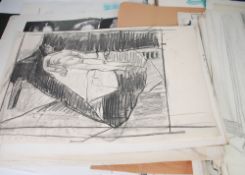 DOREEN LOWE (20TH CENTURY) IN EXCESS OF 30 STILL LIFE PENCIL & CHARCOAL DRAWINGS Together with in