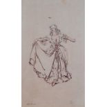 AFTER W. RUSSELL FLINT TWO LIMITED EDITION PRINTS OF CHARCOAL DRAWINGS ON BUFF PAPER Female