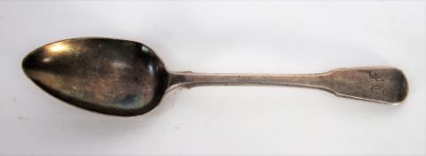 GEORGE III SILVER TABLE SPOON, fiddle handled, London 1815, 2.3oz