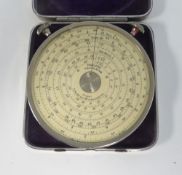 FOWLER AND CO., MANCHESTER, FOWLERS PATENT CALCULATOR, type 'RX' Serial No. 7007, in original