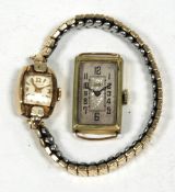 LADY'S 'GLADSTONE' SWISS MECHANICAL WRIST WATCH, in 10 K gold filled wrist watch, with small