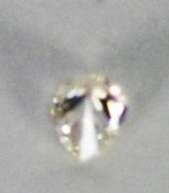 PEAR SHAPED SOLITAIRE DIAMOND, unmounted, .67ct