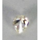 PEAR SHAPED SOLITAIRE DIAMOND, unmounted, .67ct