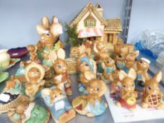 A COLLECTION OF PENDELFIN FIGURES; WAKEY, TWIN, PEEPS, POPPET, BONGO, ROCKY, PHUMF, ROLLY,