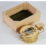 TO. CO. LTD., LONDON NA 266322 BRASS CASED SIGHTING COMPASS, 1940 MKII - but later