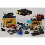 SUNDRY MATCHBOX AND SIMILAR SCALE DIE CAST TORY VEHICLES, UNBOXED to include MATCHBOX No 66 Harley