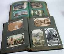 IN EXCESS OF 200 EARLY TWENTIETH CENTURY AND LATER POSTCARDS OF DERBYSHIRE, contained in an album,