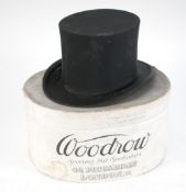 AUSTIN REED BLACK TOP HAT IN A WOODROW-SPORTING HAT IN A WOODROW SPORTING HAT SPECIALISTS OVAL