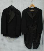 GENTLEMAN'S PURE WOOL DINNER JACKET AND TROUSERS, by Maeson and A TAIL COAT by Harold Holmes,